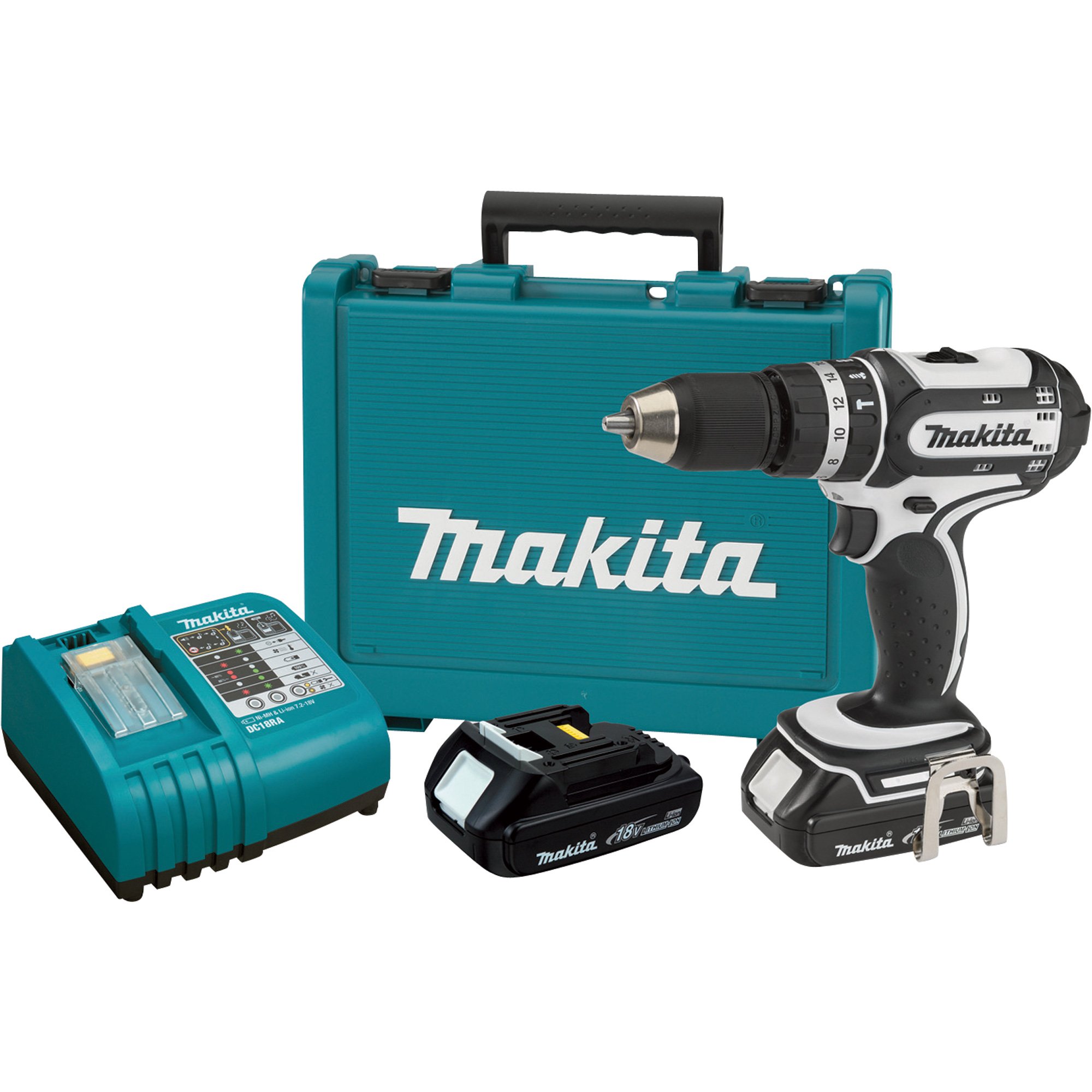 Makita LXT Lithium-Ion Hammer Drill/Driver Kit — 18V, 1/2in., Model# BHP452